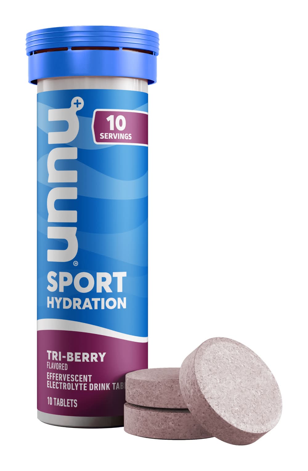 Nuun Sport Hydration Tablets, Tri- Berry (0.2 lbs, 10 ct)
