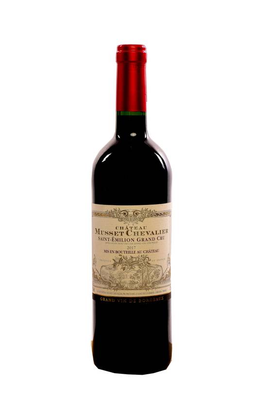 Château Musset Chevalier - Vin rouge domestique saint emilion grand cru 2017 (750 ml)