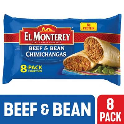 El Monterey Beef and Bean Chimichangas (8 ct)