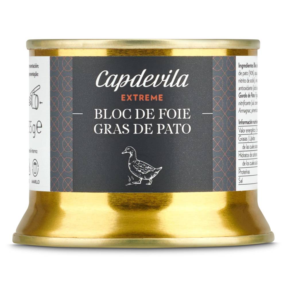 Bloc De Foie De Pato Capdevila Lata 135 G