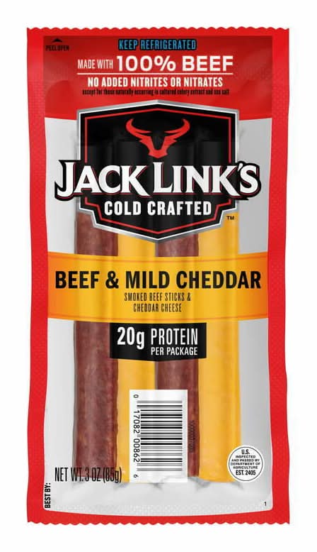 Jack Links Cold Craft Beef & Cheddar Stix 3oz