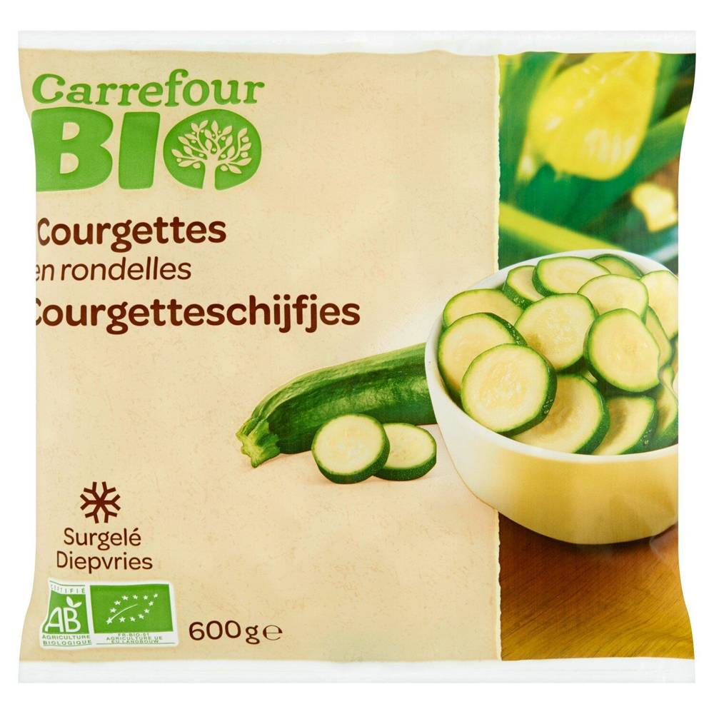 Carrefour - Courgettes en rondelles (600g)