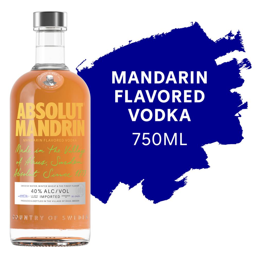 Absolut Mandrin Flavored Vodka (750 ml)