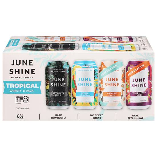 June Shine Hard Kombucha Tropical Variety pack (8 pack, 12 fl oz)