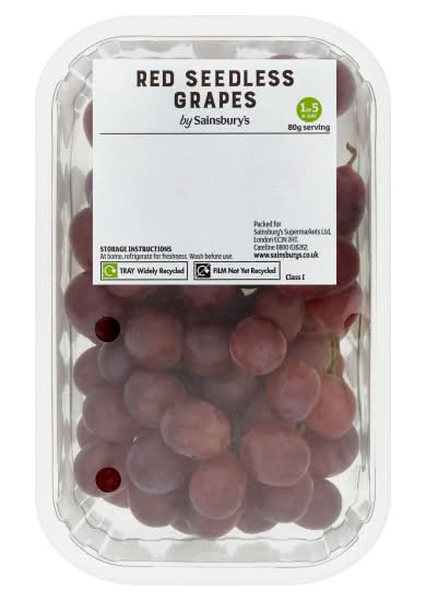 Sainsbury's Red Seedless Grapes (500g)