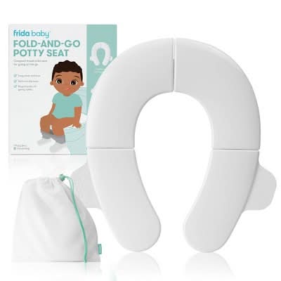 Frida Baby Fold-And-Go Potty Seat, White
