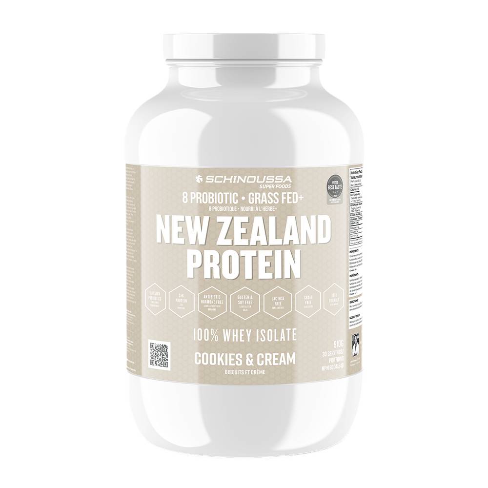 Schinoussa Super Foods New Zealand Whey Protein Isolate Drink (910 g) (cookies-cream)