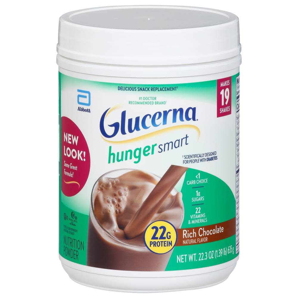 Glucerna Hunger Smart Classic Chocolate Nutrition Powder (22.3 oz)
