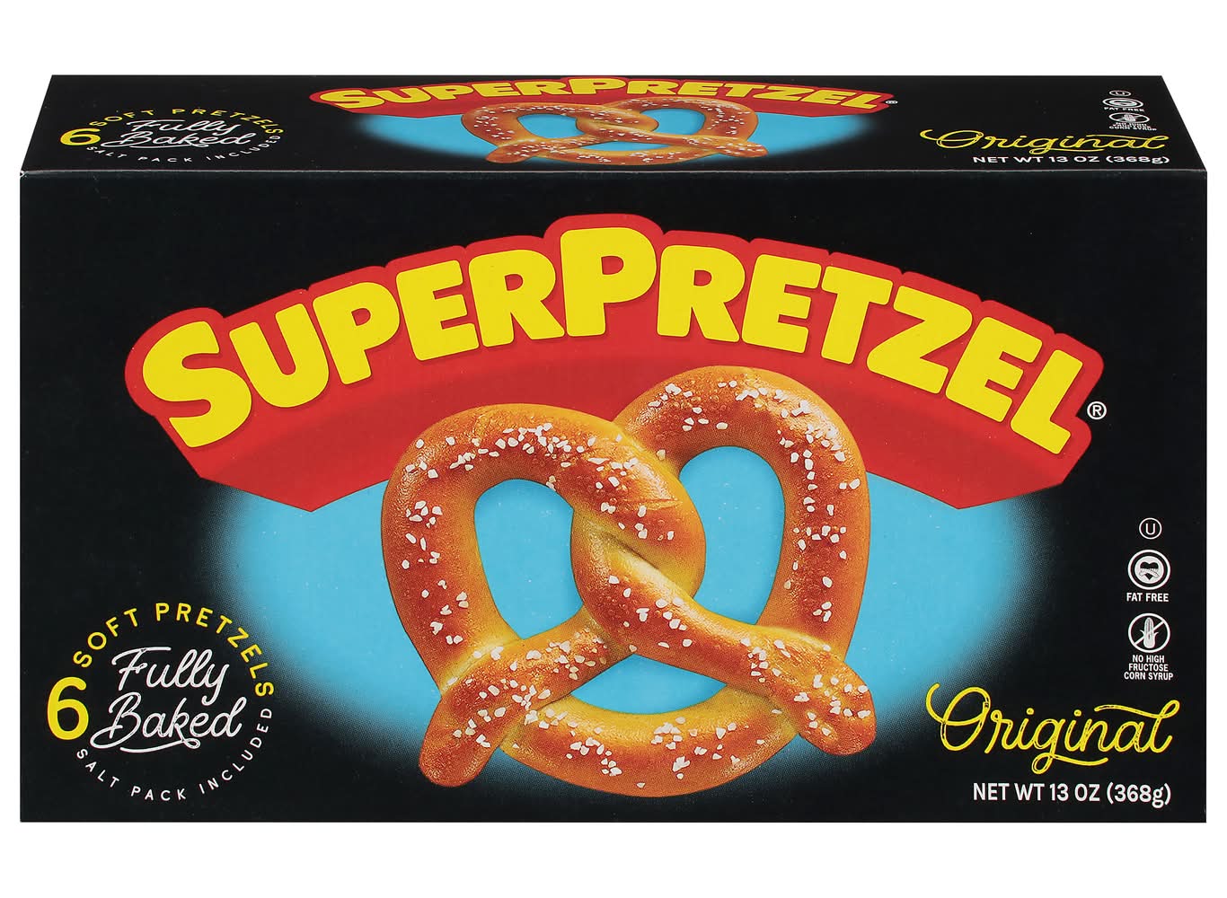 SuperPretzel Fully Baked Original Soft Pretzels (13 oz, 6 ct)