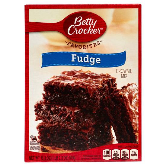 Order Betty Crocker Fudge Brownie Mix 18.3oz food online from Everyday Needs By Gopuff store, Fairfield on bringmethat.com
