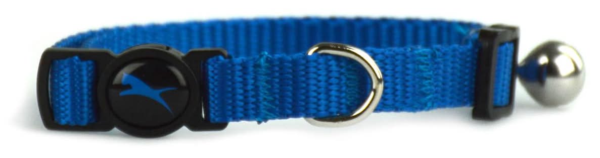 JUMP! Nylon Adjustable Breakaway Blue Cat Collar, 1 ea