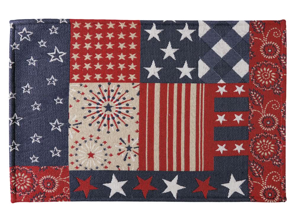 KIRKTON HOUSE Patchwork Chenille Mat, 20" X 30"