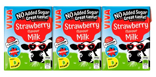 Viva Strawberry Flavour Milk (200ml)