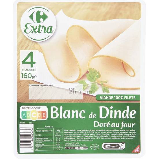 Carrefour Extra - Blanc de dinde doré au four