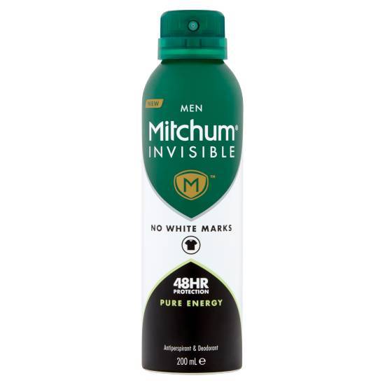 Mitchum Invisible Men 48hr Protection Pure Energy Anti-Perspirant & Deodorant