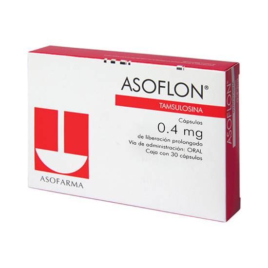 Asofarma asoflon tamsulosina cápsulas 0.4 mg (30 piezas)