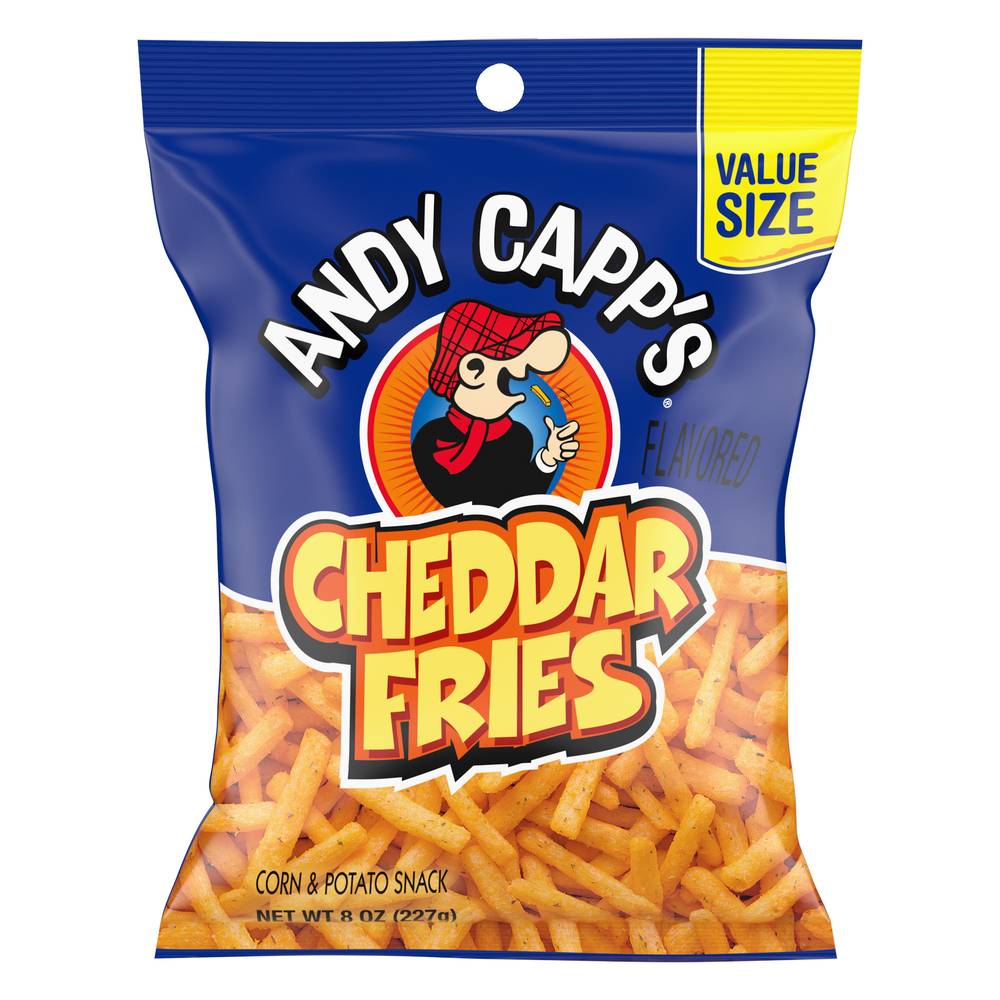 Andy Capp's Big Bag Cheddar Fries Corn & Potato Snacks (8 oz)