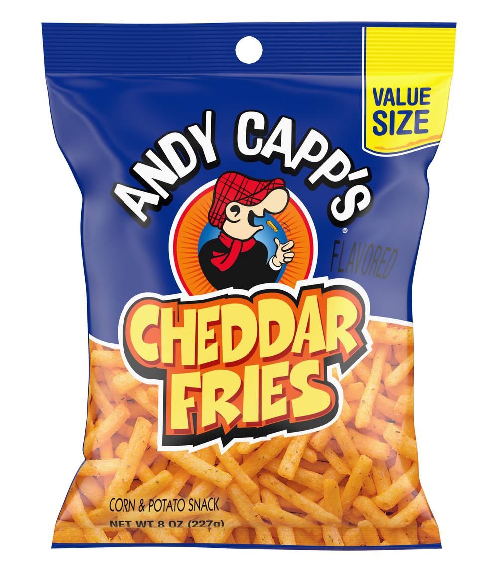 Andy Capp's Big Bag Cheddar Fries Corn & Potato Snacks (8 oz)