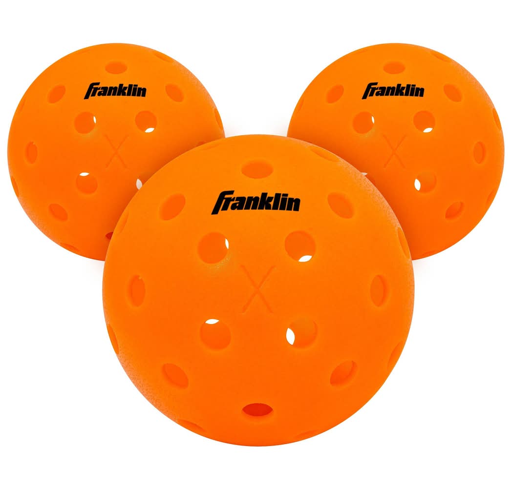 Franklin Outdoor Pickleballs, Orange (3 ct)