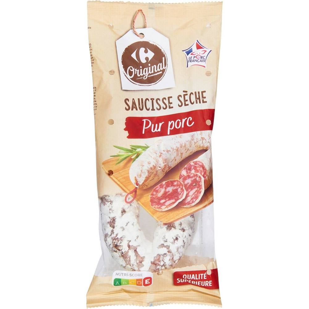 Carrefour Original - Saucisse sèche pur porc (250g)