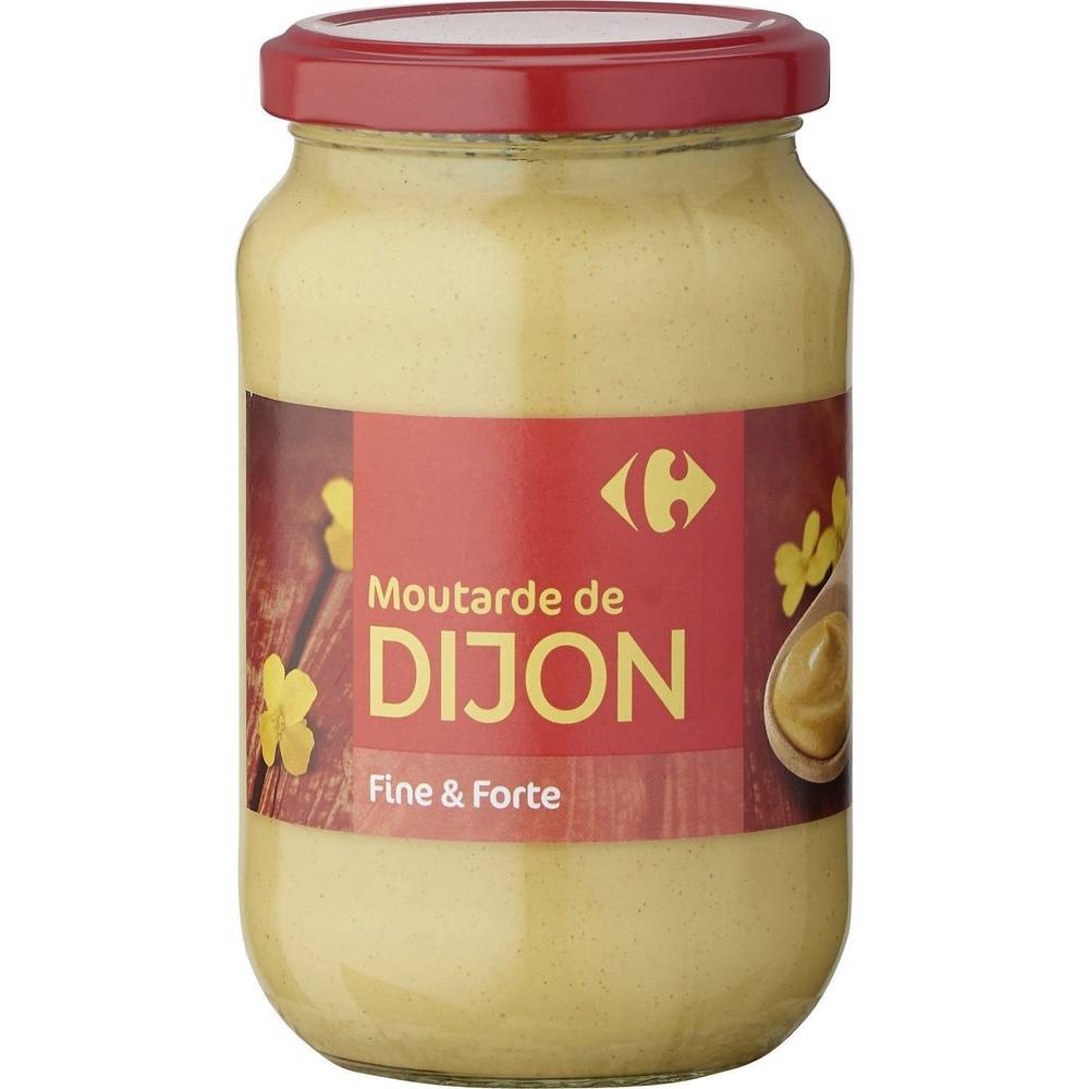 Moutarde de Dijon fine & forte CARREFOUR - le pot de 370g