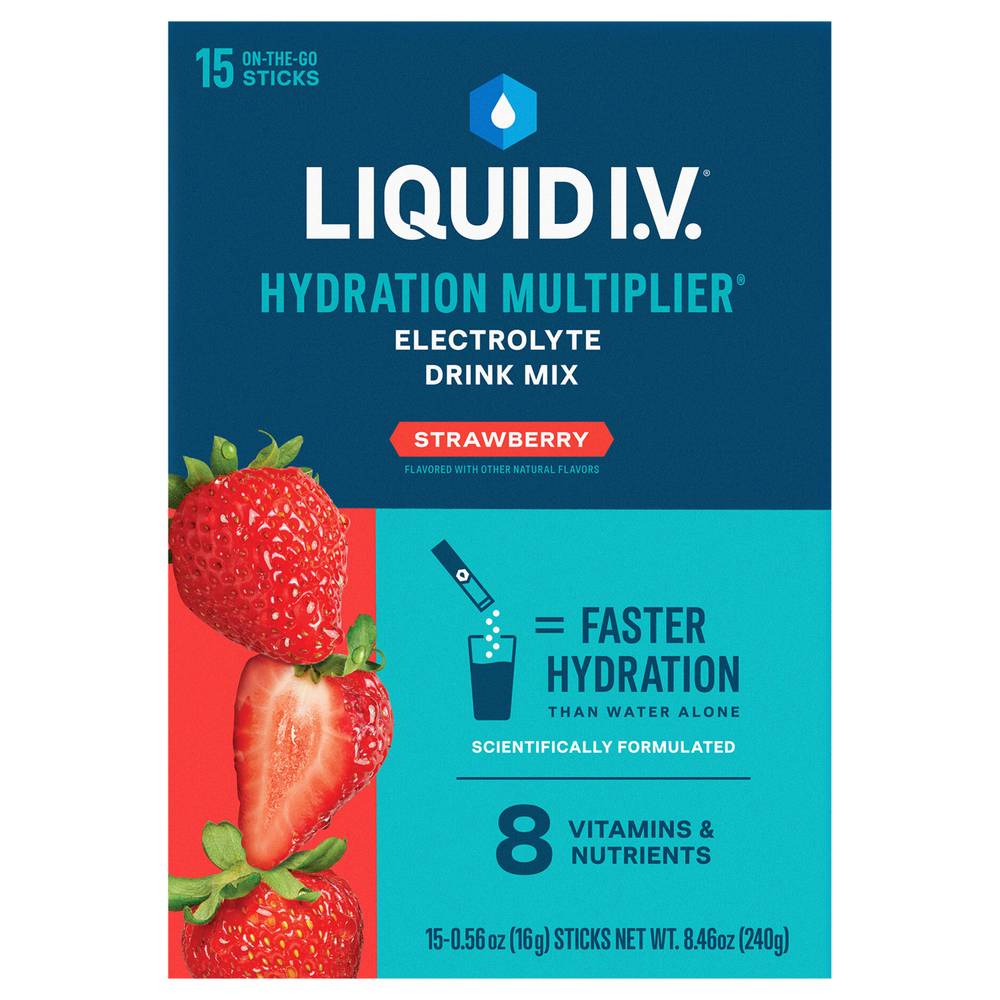 Liquid I.v. Strawberry Electrolyte Drink Mix (8.46 oz )