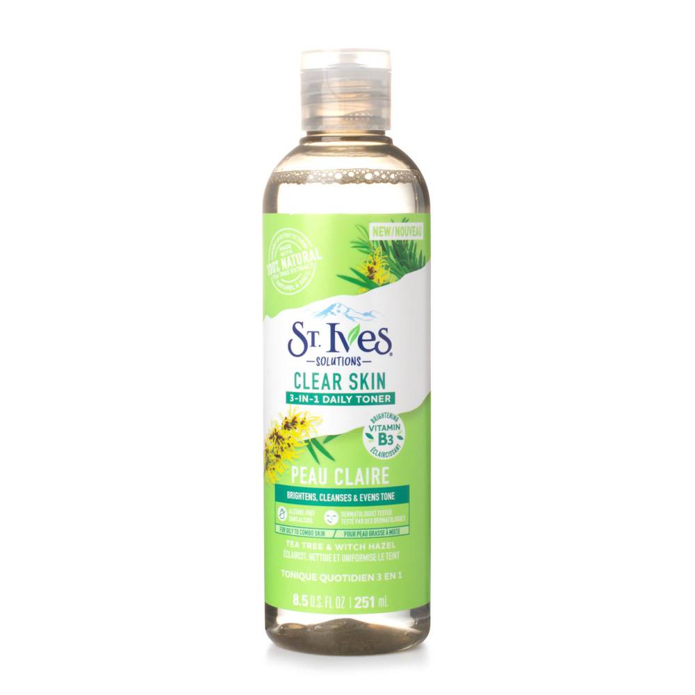 St. ives toner facial té de árbol (botella 251 ml)