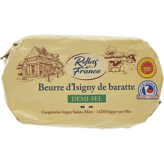 Reflets de France - Beurre d'isigny de baratte demi sel AOP