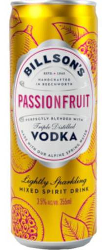Billsons Vodka Passionfruit 355ml (4 Pack)