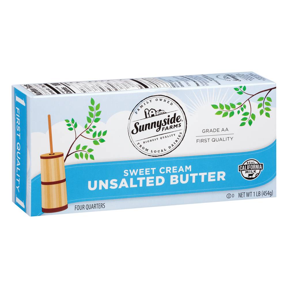 Sunnyside Farms Unsalted Sweet Cream Butter (1 lbs)