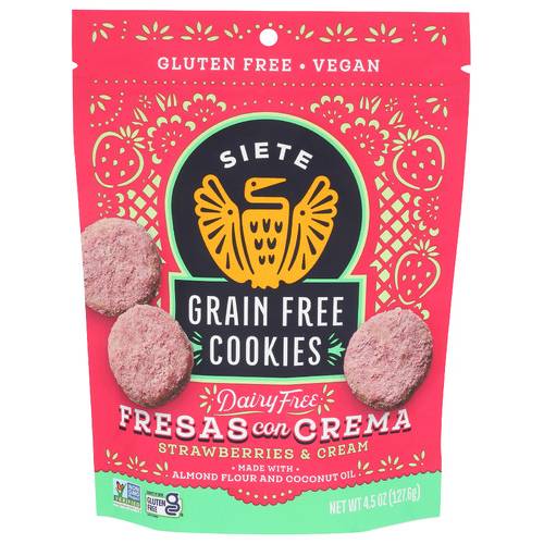 Siete Fresas Con Crema Grain Free Dairy Free Cookies