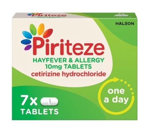 Piriteze Hayfever & Allergy Antihistamine Tablets, 7s