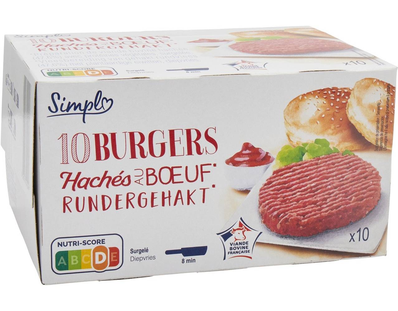 Carrefour - Hachés au bœuf surgelés (10)