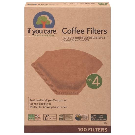 If You Care Unbleached Coffee Filters No. 4