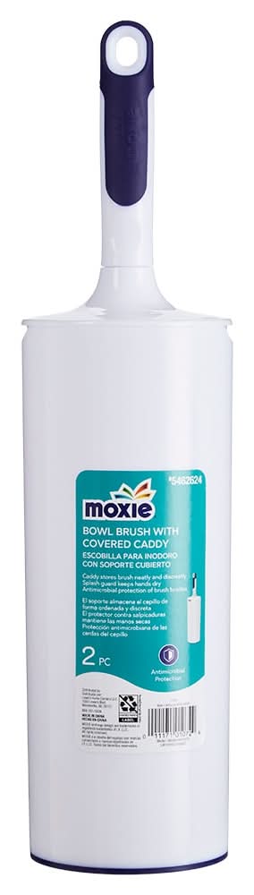 Moxie Nylon Toilet Brush with Brush Holder
