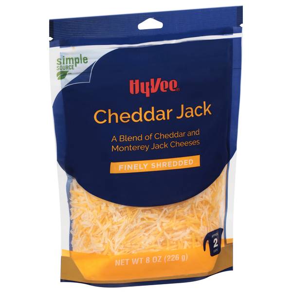 Hy-Vee Finely Shredded Cheddar Jack Natural Cheese