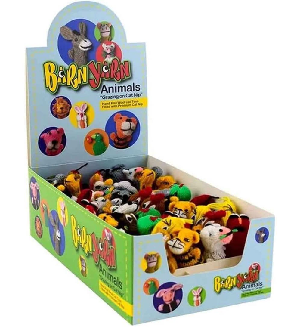 Chilly Dog Cat Toy Barn Yarn Animals, Assorted, 1 Each