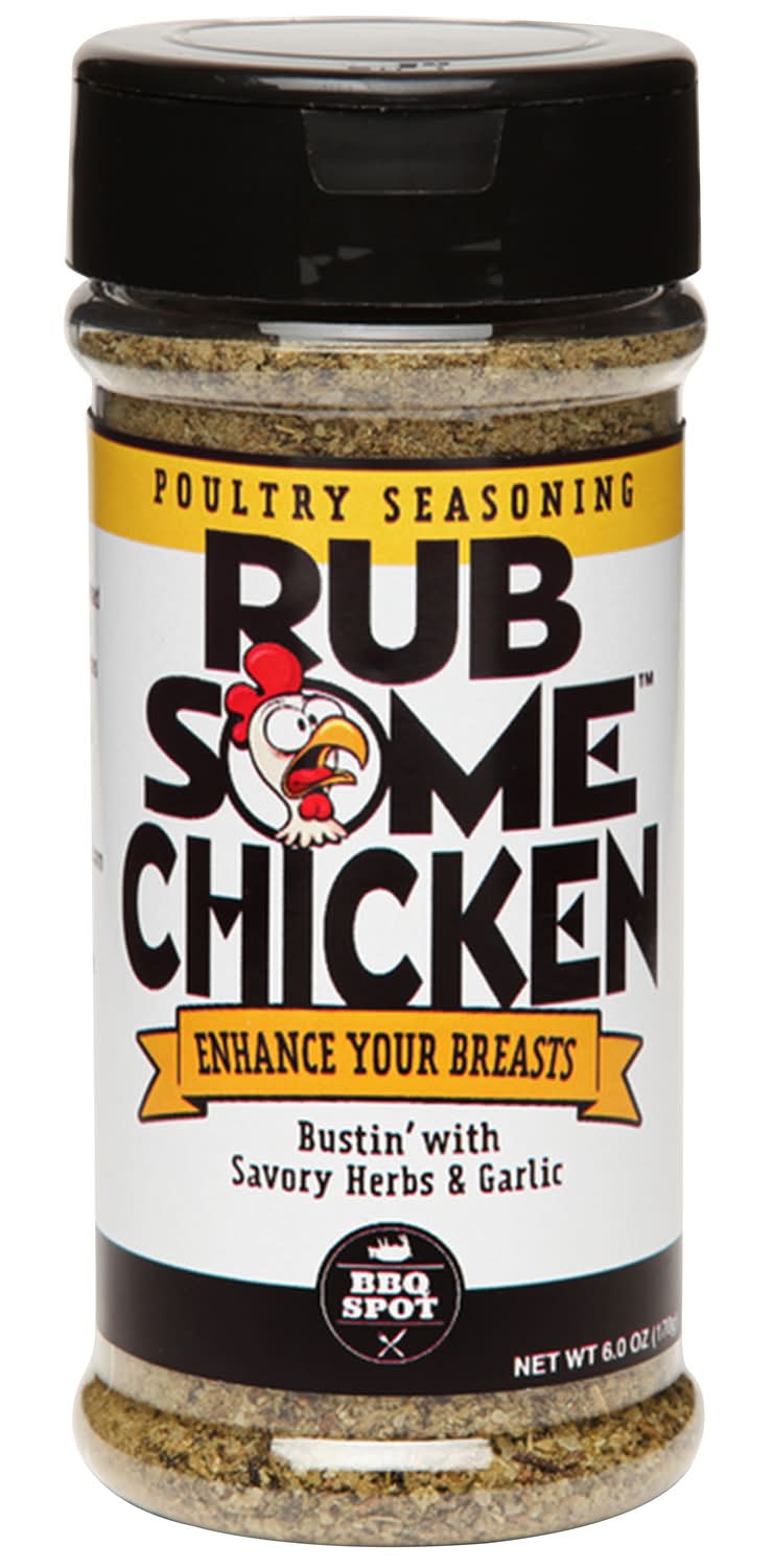 Rub Some Chicken Savory Herbs & Garlic Seasoning Rub 6 Oz