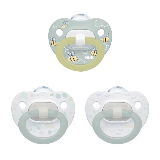 NUK Orthodontic Pacifier Value Pack,0-6 Months, 3CT