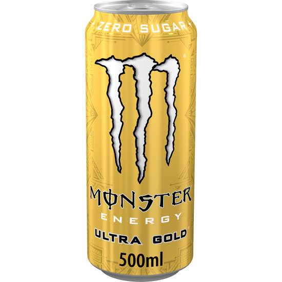 Monster - Ultra gold zéro sucre boite (500ml)