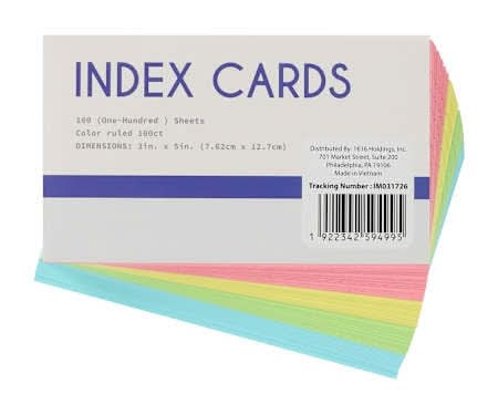 Index Cards 100-Pack
