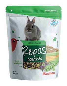 Menu complet lapins nains 500 g