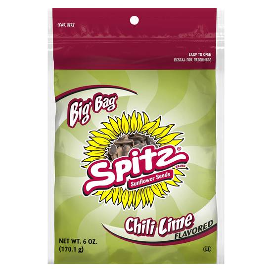 Spitz Big Bag Chili Lime Flavored Sunflower Seeds (6 oz)