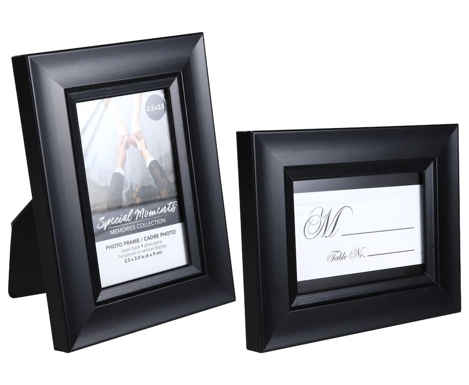 Special Moments Classic Picture Frames, 2.5x3.5 in, Black