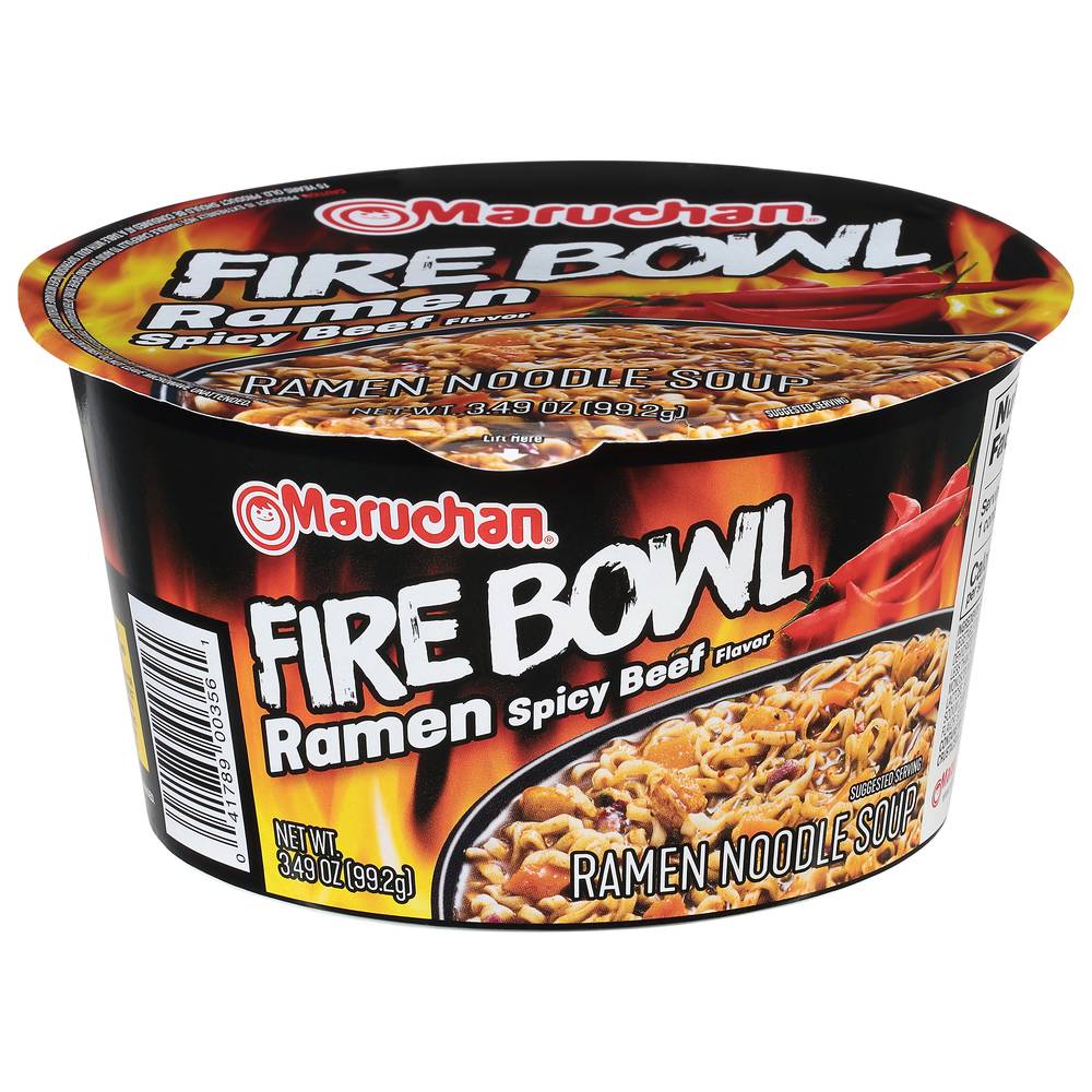 Maruchan Fire Bowl Spicy Beef Ramen (3.5 oz)