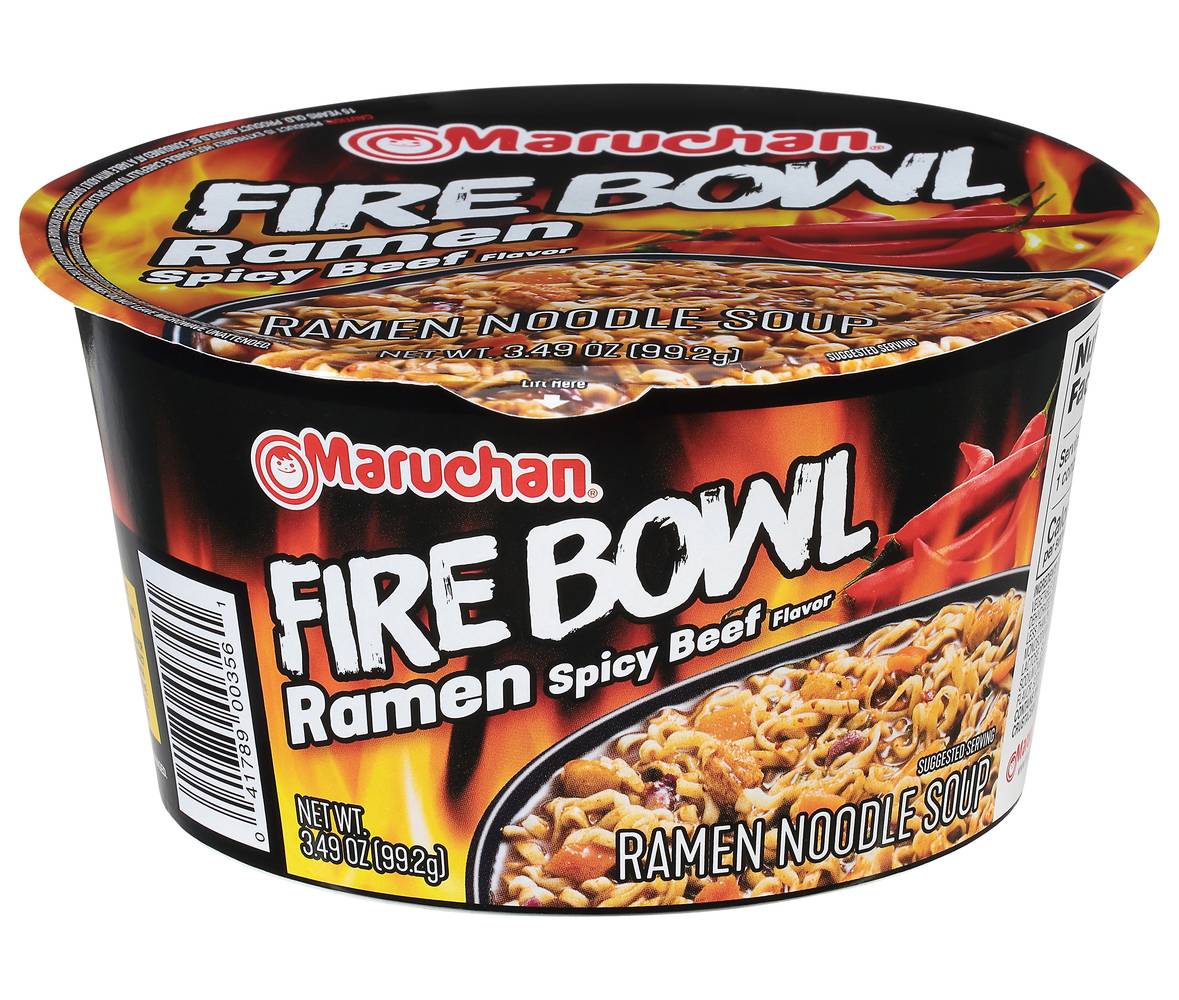 Maruchan Fire Bowl Spicy Beef Ramen (3.5 oz)
