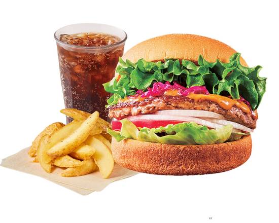 [セット]ガーデンサラダバーガー～GARDEN SALAD BURGER Combo～