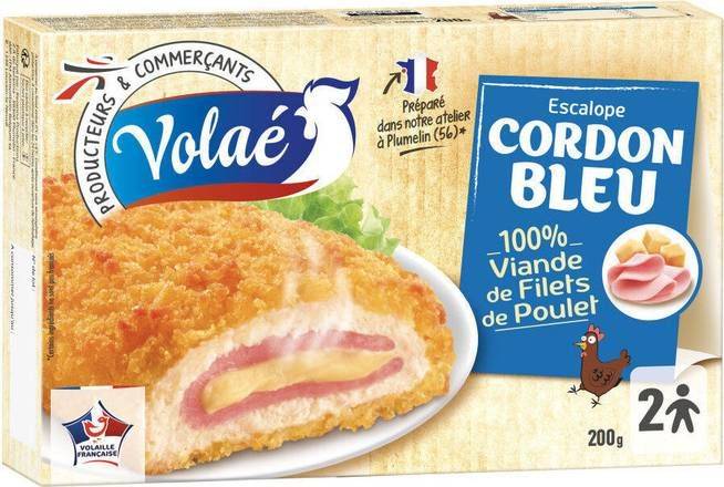 Escalope cordon bleu 100% filets de poulet - volae - 200g (2 * 100g)
