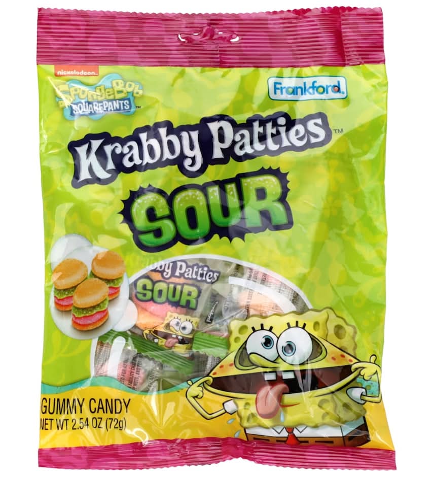 Frankford Spongebob Squarepants Krabby Patties Sour Gummy Candy (2.54 oz)