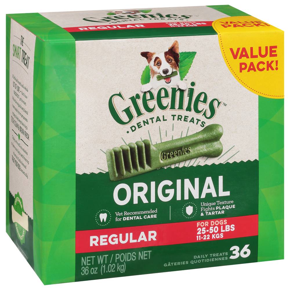 Greenies Value pack Regular Original Dental Treats (36 oz, 36 ct)